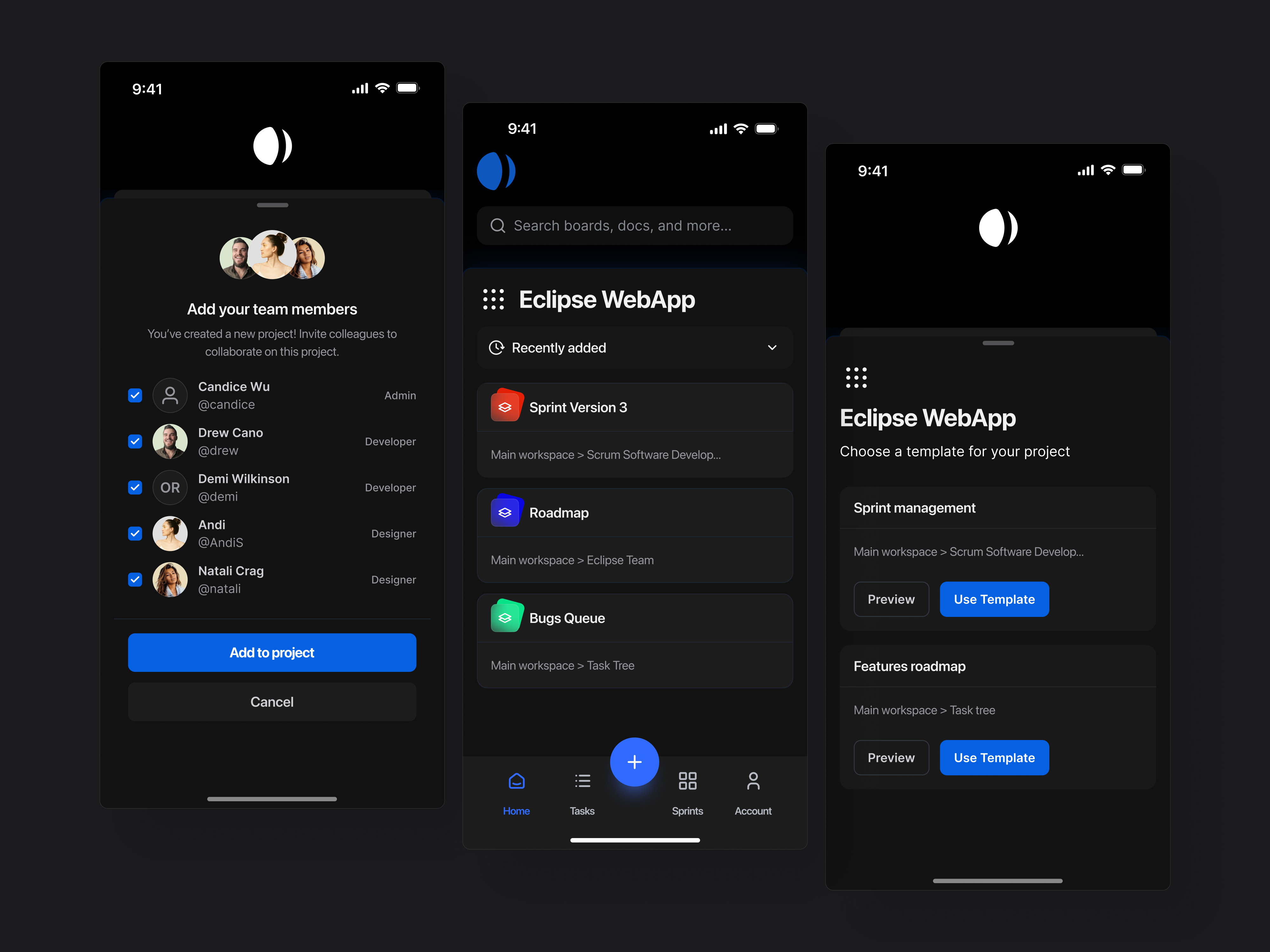 Project planning tool - Mobile app agency catalyst clean corporation enterprise finance financial fintech management mobile project task ui webapp