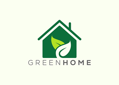 Home leaf logo design vector template. Nature home Leaf vector graphic design house leaf
