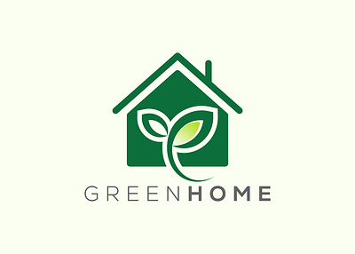 Home leaf logo design vector template. Nature home Leaf vector house leaf