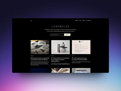Lunabeige.com - Premium Design & Tech Blog branding interaction product design ui ux web design