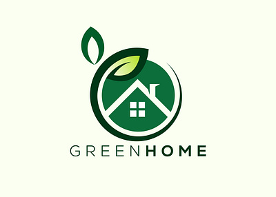 Home leaf logo design vector template. Nature home Leaf vector house leaf