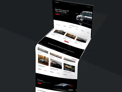 Automobile Company Landing page automobile landing page landing page design ui design ui ux user experience design user interface design ux design webpage design website design