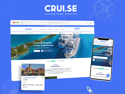 Crui.se - Cruise Booking Website design clean cruise modern new ui ux vector website website design