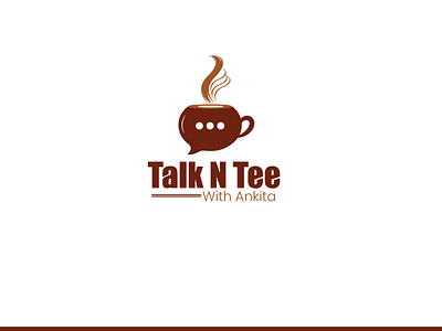 Talk N Tee logo design. caferestaurant cafeshop coffeelogo creativelogo graphicdesigner illustrationoftheday logo logobrand logodaily logodesigner logodesigns logoinspirations symbol vectorart
