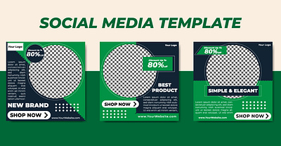 Social Media Template Vol 1 animation branding design graphic design illustration line logo typography ui ux vector