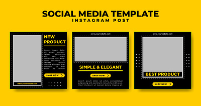 Social Media Template Vol 2 branding design graphic design illustration line logo typography ui ux vector