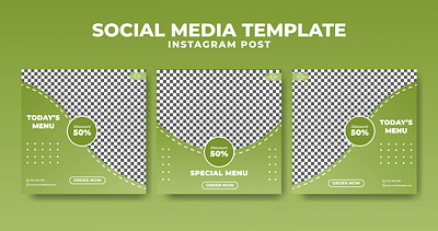 Social Media Template Vol 4 branding design graphic design illustration line logo typography ui ux vector