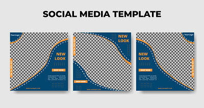 Social Media Template Vol 7 branding design graphic design illustration line logo typography ui ux vector