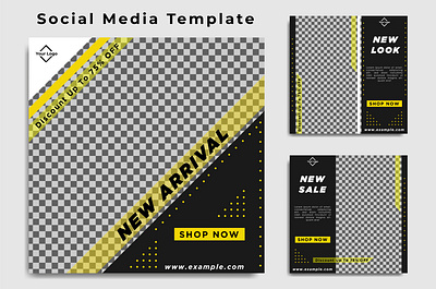 Social Media Template Vol 8 branding design graphic design illustration line logo typography ui ux vector
