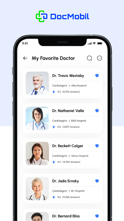 DocMobil: Hospital App appdesign figma uiux
