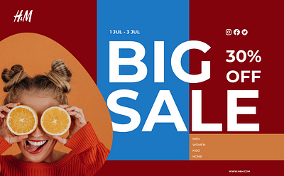 Concept / H&M big sale concept shop web design