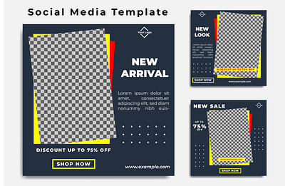 Social Media Template Vol 11 branding design graphic design illustration line logo typography ui ux vector