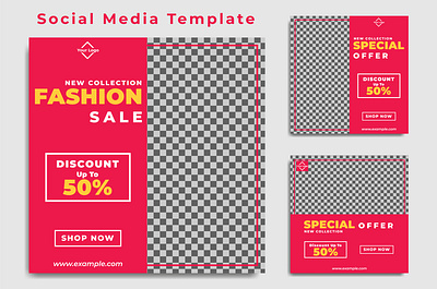 Social Media Template Vol 13 branding design graphic design illustration line logo typography ui ux vector