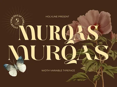 MURQAS - Width Variable Typeface bold font crafting design display heading illustration landing page lettering logo logotype retro sans serif serif serif font typeface ui variable font width font