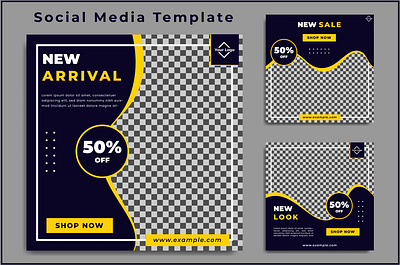 Social Media Template Vol 16 branding design graphic design illustration line logo typography ui ux vector