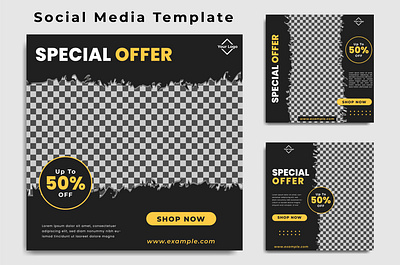 Social Media Template Vol 18 branding design graphic design illustration line logo typography ui ux vector