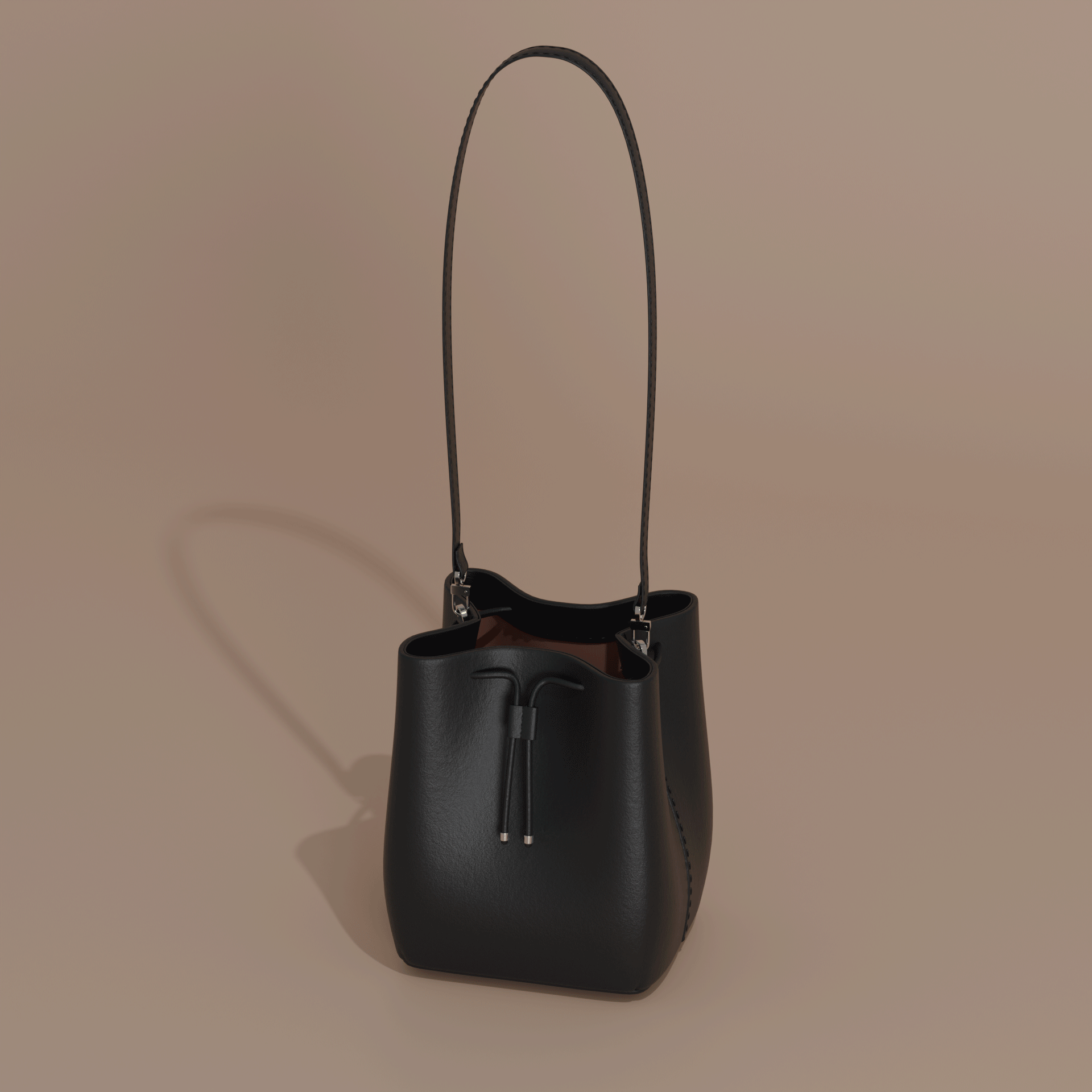 Leather Bag: 3D Model 3d 3d fashion accessories design blender3d concept design leather bag