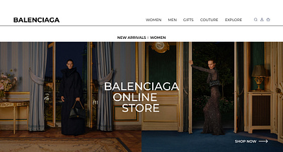 Concept / Balenciaga online store concept