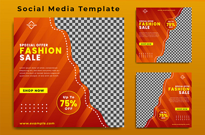 Social Media Template Vol 25 branding design graphic design illustration line logo typography ui ux vector