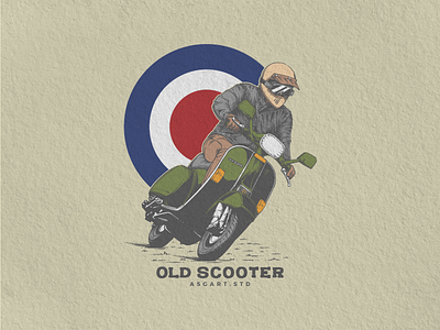 Old Scooter - illustration clothing 2d adobe adobe illustrator adobe photoshop ai artwork brand branding clothing design graphic design illustration tshirt ui