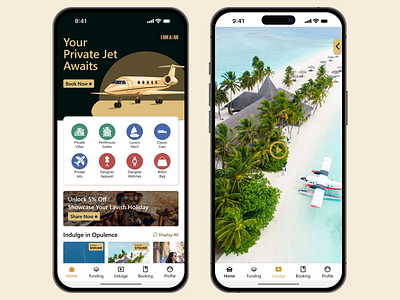 The Ultimate Luxury Rental - Mobile App Design app bags design jets luxury mobile private rental ui ux yatch