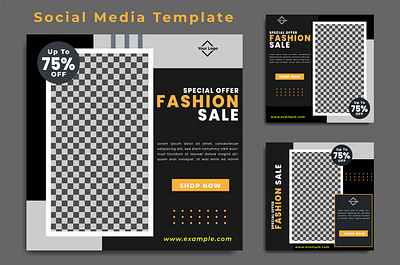 Social Media Template Vol 26 branding design graphic design illustration line logo typography ui ux vector