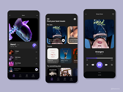 Neonfy - Music Player App app design mobile music player music player app ui ux uxui design