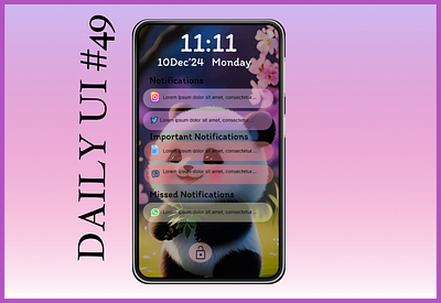 Notifications-Daily UI Challenge #049 branding dailyui design graphic design illustration logo typography ui ux vector