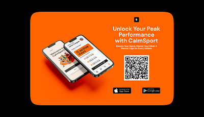 Calm Sport ai bright bright color design fitness fitness app hero landing mental mental app sport sport app ui