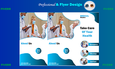 Medical Flyer Design (2) branding graphic design illustration poster vector