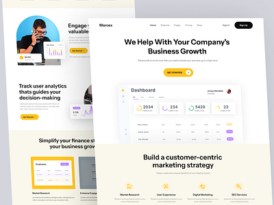 SaaS Marketing Landing Page digital agency landing page marketing marketing website online marketing saas design saas landing page saas web template sales web app web design web template