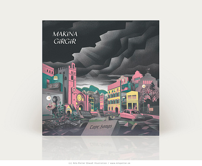 Makina Girgir - Tape Songs 12" Vinyl electro graphic design illustration music package recordcover vinyl