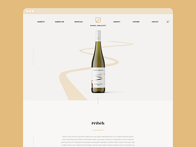 Webdesign for Wine E-shop e shop gold homepage ui ux webdesign wine winery