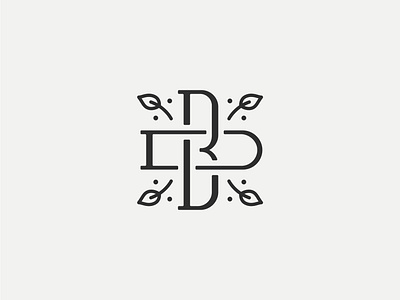 BD Monogram bd brand branding flat identity letter logo logomark mark monogram typography