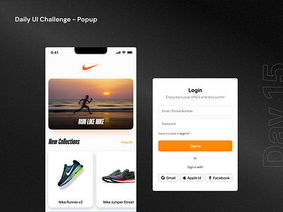 Pop Up app app design dailyui popup ui ux