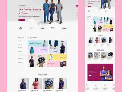 E-commerce website design fashion figma landing page ui ux website