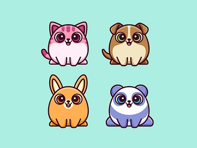 Cute Virtual Pet Game adorable animal illustrations adorable pet character design cute animal cute animals set cute bunny cute cat mascot cute character cute dog mascot cute mascot cute mascot logo cute panda mascot cute pet cute pet illustration cute rabbit mascot illustration kawaii animal mascot kawaii illustrations mascot logo tamagotchi style