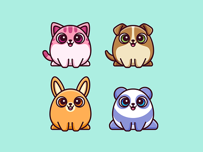 Cute Virtual Pet Game adorable animal illustrations adorable pet character design cute animal cute animals set cute bunny cute cat mascot cute character cute dog mascot cute mascot cute mascot logo cute panda mascot cute pet cute pet illustration cute rabbit mascot illustration kawaii animal mascot kawaii illustrations mascot logo tamagotchi style