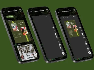 Festive Greetings page UI Design branding logo ui