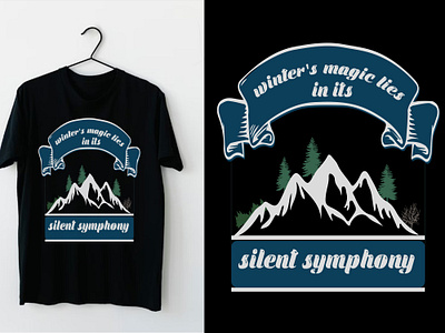 Winter Magic T-shirt design branding clothing t shirt design cool t shirt design design graphic design logo nature new tree vector winter