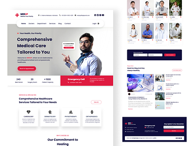 Medicare- Health Website Landing page branding graphic design landing page medical ui ui mediacal ui ux ui website website website landing page website landing page medical website medical