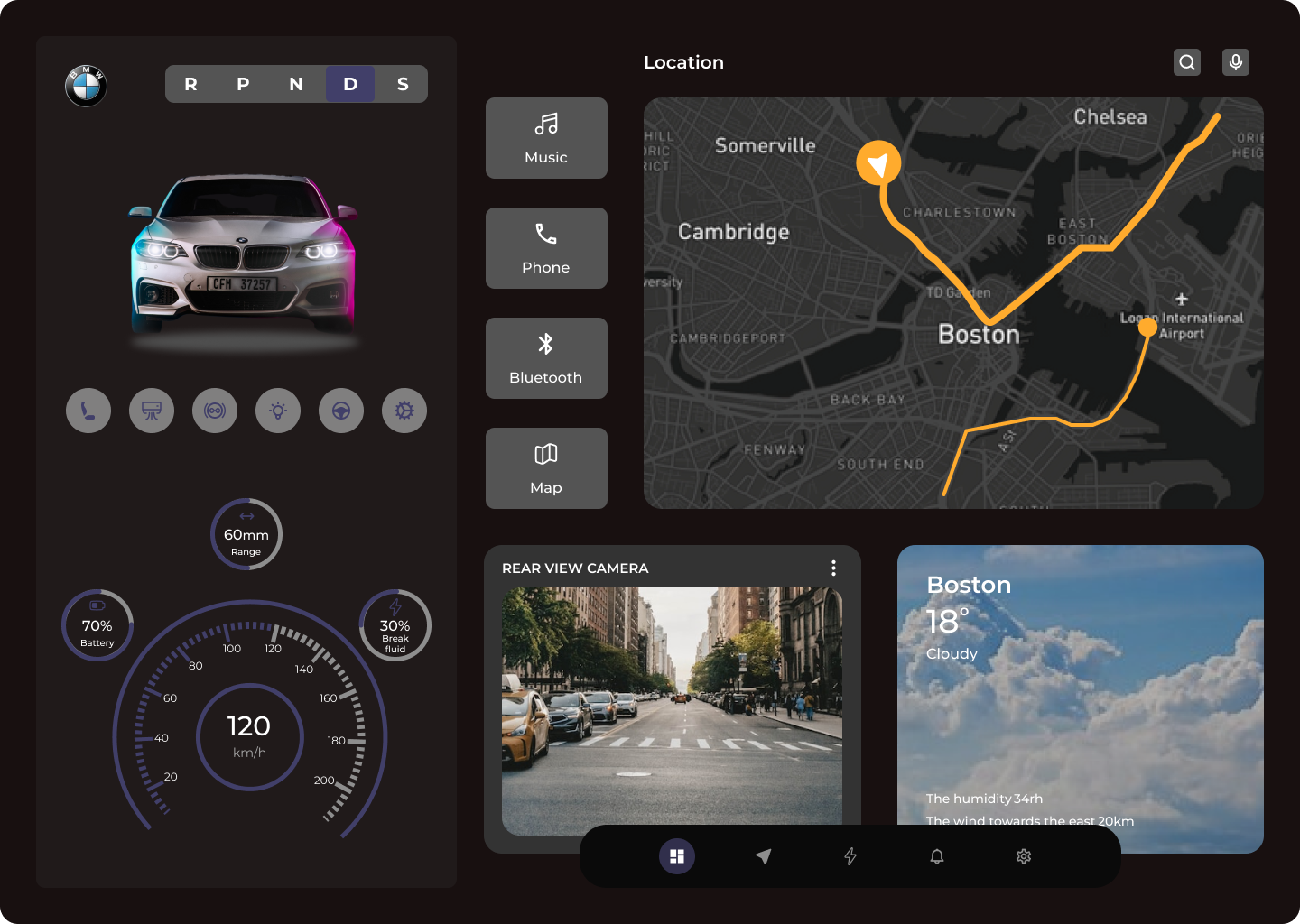 Car Interface Hint Day 34 Daily Ui Design Challenge By Chiwuzie