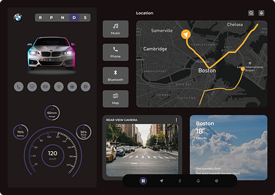 Car Interface Hint - Day 34 Daily UI Design Challenge app car hint challenge daily ui design graphic design interface logo typography ui ux vector
