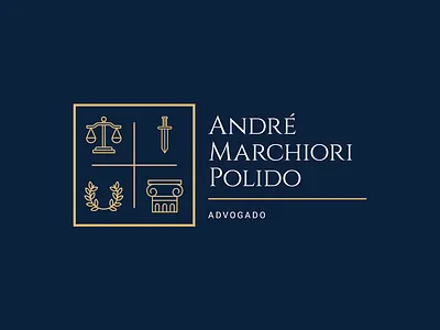 André Marchiori Polido - Advogado advocacy advocacy logo branding design designcapixaba girandoideias graphic design ilustration justice lawer logo logo logotype