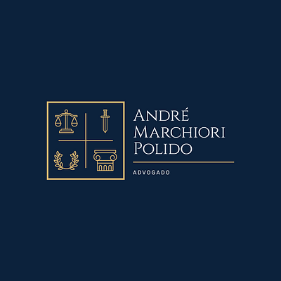 André Marchiori Polido - Advogado advocacy advocacy logo branding design designcapixaba girandoideias graphic design ilustration justice lawer logo logo logotype