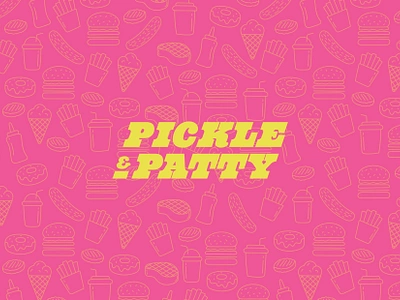 Pickle & Patty adobe illustrator brand brand identity branding burger creative creative agency design fast food food graphic design graphics icon illustration logo restaurant type typography vector visual identity