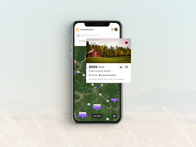 CommonGround, The easiest way to lease, buy and sell ground auctions commonground mapping