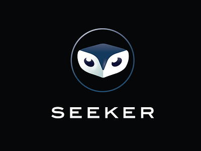 Seeker Owl ai arrow artificial intelligence bird birds branding brandmark circle emblem eyes graphic design icon identity illustration knowledge logo logo design owl wisdom