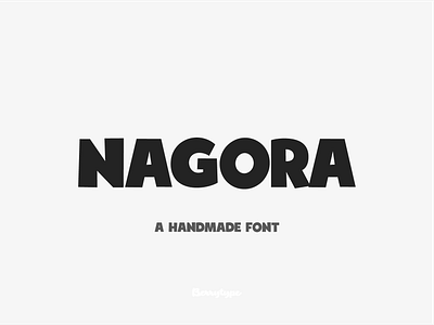 Nagora - A Handmade Font crafted font type typography