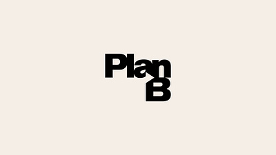 Plan B branding cosmodrome art creative design font graphic design helvetica illustration logo logotype malina cosmica mark modern negative space plan play production typography vector video